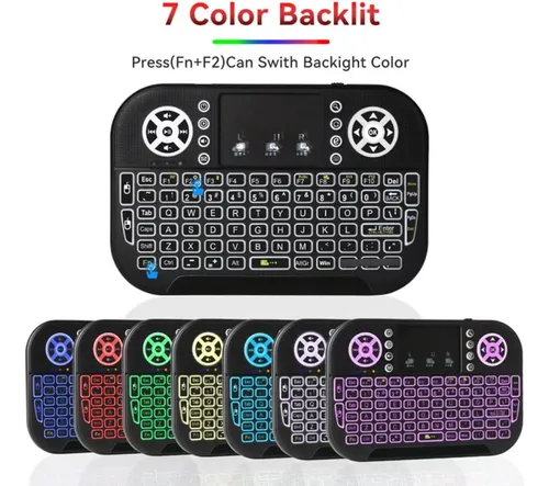Mini Teclado Inalámbrico Diseño Ergonómico Con Touchpad