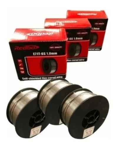 3 Rollos Soldadura Micro Alambre Sin Gas Flux Core D 1 Kilo