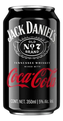 Jack Daniel´s & Coca-cola 350ml (12 Latas) Kit Jack & Coke