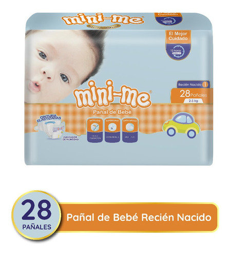 Pañal Premium Mini Me Talla Rn Bultox5x28unds