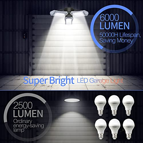 Luces De Garaje Led Sensor De Movimiento, 60 W, Luz De ...