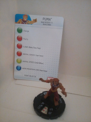 Heroclix Puma Edición Con Tarjeta Rareza Azul