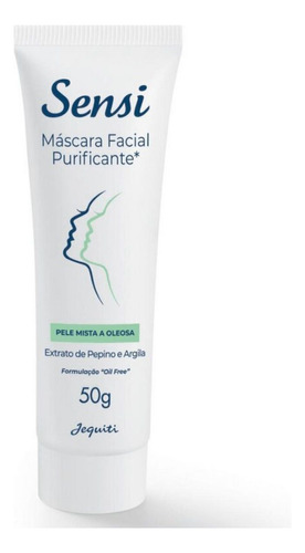 Máscara Facial Purificante Sensi 50g - Jequiti Momento De Aplicação Dia/noite Tipo De Pele Todo Tipo De Pele