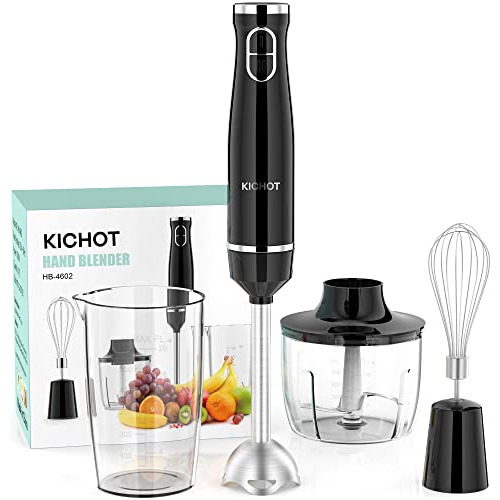 Emersion Hand Blender, 1000w 4 In 1 Electric Stick Blen...