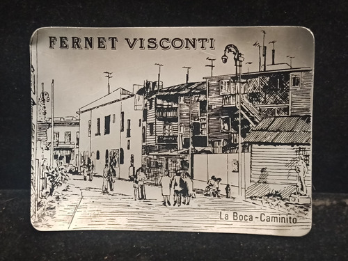 Antiguo Cenicero, Platito Con Publicidad De Fernet Visconti