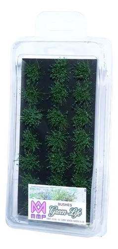 Pasto Estático Arbusto Bushes 10/12mm Color Verde B-08
