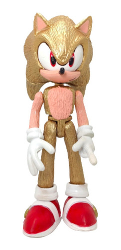 Sonic Articulado Dorado Figura Mono 24cm Super Adventures