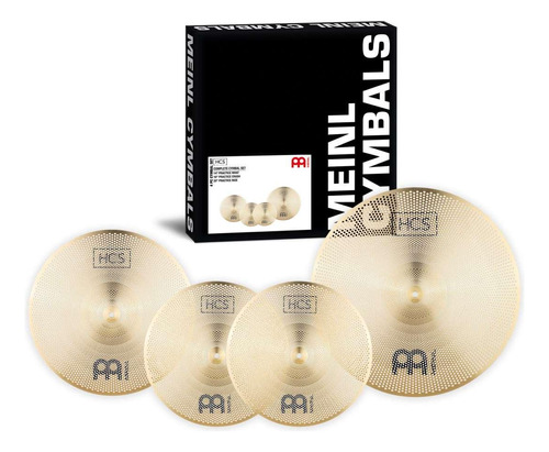 Kit de platillos Meinl 14/16/20 Practice HCS Set de bajo volumen