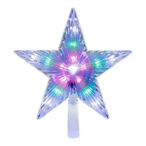 Estrella Led Multicolor Para Árbol De Navidad
