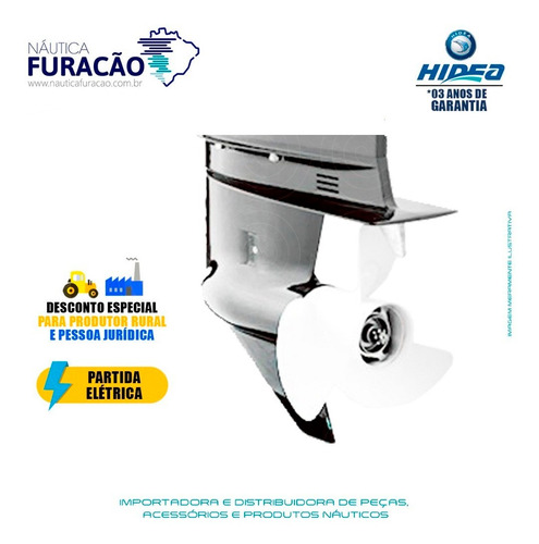 Imagem 3 de 4 de Motor De Popa Hidea 2 Tempos 70hp Ffel-t (partida Elétrica)