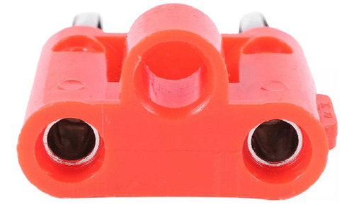 Conector Plug Macho Doble Rojo Compatible Con Banana
