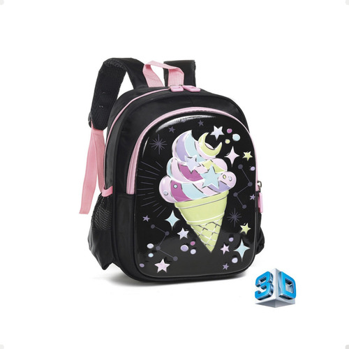 Mochila Estampada Escolar Jardin Trendy Nena Tira Acolchada 