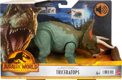 Dinosaurio Jurassic World Dominion Triceratops Con Sonido
