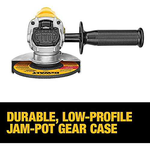 Dewalt Amoladora Angular, Protector De Un Solo Toque, 4-1/2