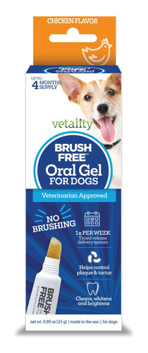 Vetality Gel Bucal Sin Cepillo Para Perros