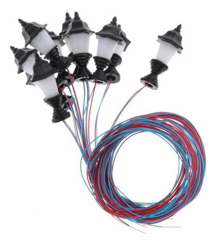 ... 10x Modelo De Luces De Calle En Miniatura Led Ho