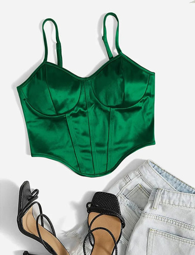 Crop Top Verde Esmeralda