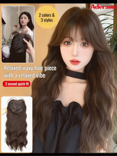 Simulación De Cabello Natural Comfort 1-big Wave-dark