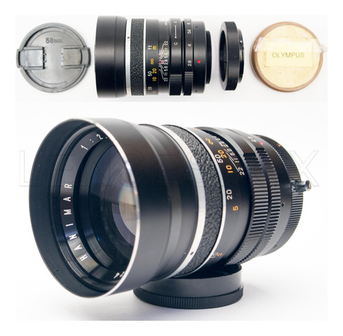 Tele Hanimar 135mm F2.8 Adapt T2 Olympus Om-1 Tapas Parasol (Usado)
