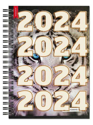 Agenda 2024 Citanova Leo Espiralada Black&white Diaria 10x16