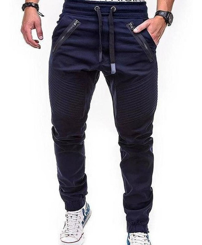 Pantalones Joggers Pitillo Lisos Para Hombre