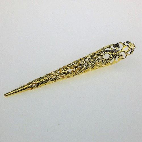 Imagen 7 de 12 de 2xchinese Antiguo Hueco Punk Antiguo Oro Garra Nudillo