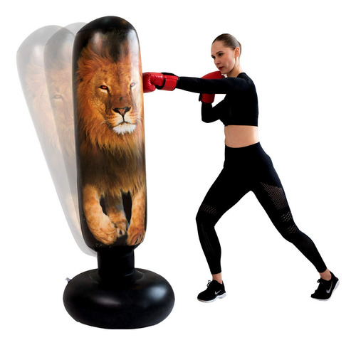 Saco De Boxeo Inflable De Pie, Bolsa De Entrenamiento Pesado