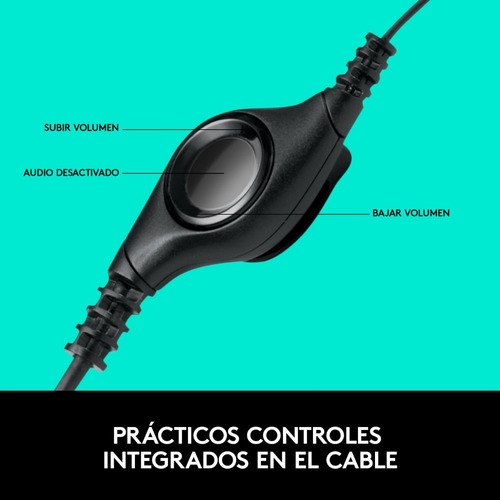 Imagen 10 de 11 de Audífonos Logitech H390 negro