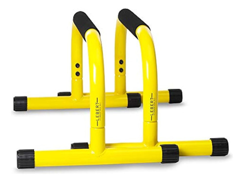 Lebert Fitness Parallette Push Up Bars Dip Station Stand - P