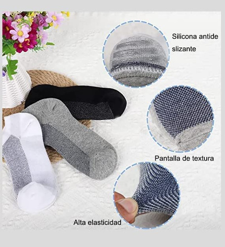 Calcetines Hombre, 8 Pares De No Show Deportivas Casual