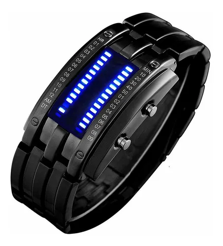 Reloj Binario Para Hombre, Reloj De Pulsera Digital Led...