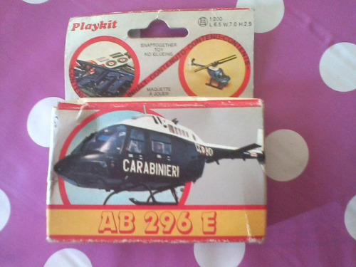 Mini Maketa Helicoptero Play Kit Made In Italy Mide 9 Cm.lar
