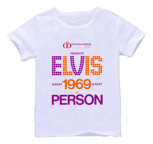 Remera Blanca Adultos Elvis R19