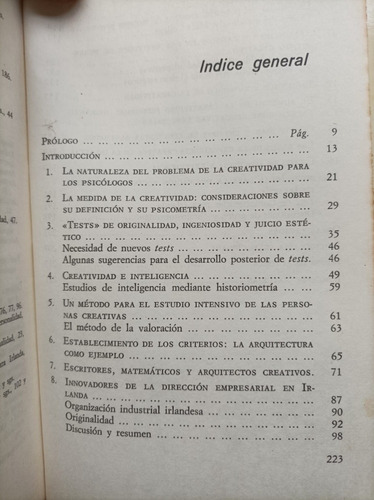 Personalidad Creadora Y Proceso Creativo Por Frank Barron (Usado)