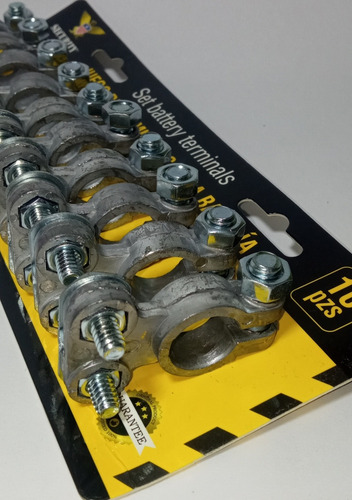 Bornes De Batería Paquete De 10 Plomo Marca Security