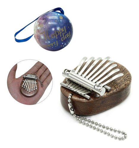 8 Teclas Kalimba Mini Portátil Pulgar Teclado Dedo Percusión