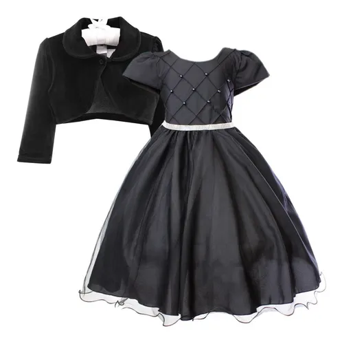 Vestido preto juvenil 2025