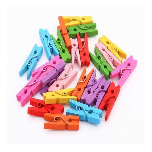 Zzsrj Color Wooden Clips Photo Clothespins Craft School