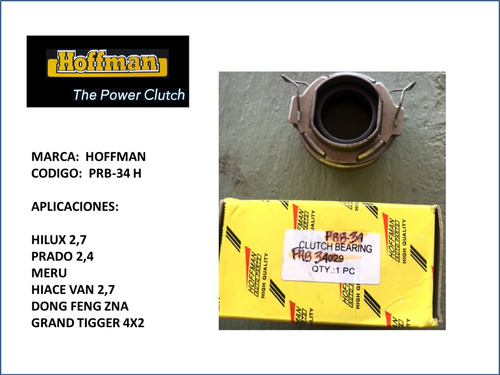 Collarin Embrague Toyota Prado Hilux 2,7 Meru    Hoffman