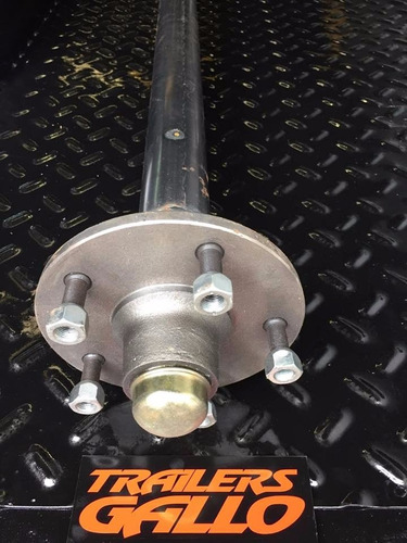 Eje Para Trailers Kit 1200kg Reales + Suspencion. Eje 2