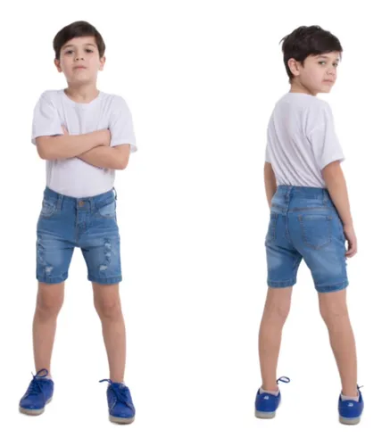 Bermuda jean niño sale
