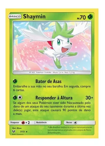 Carta Pokémon Mítico Shaymin Lendas Luminescentes