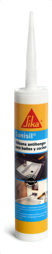 Sika Sanisil Silicona Antihongos Para Baños Y Cocinas Blanco