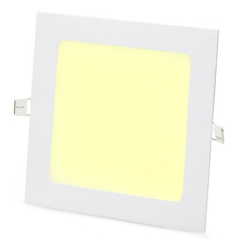 Lampara Techo Cuadrada 6w 12x12 Empotrar Led Plus Luz Calida