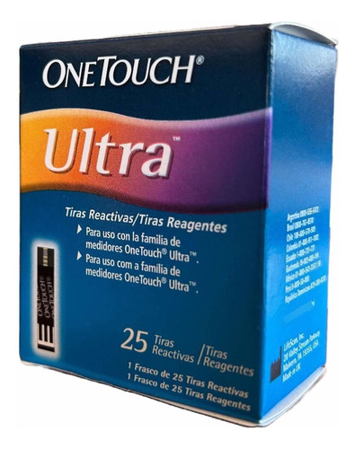 Tiras Reactivas One Touch Ultra Pack X 25 Unidades