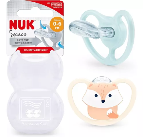 Nuk Space Chupete Silicona 0-6 Meses (oso)