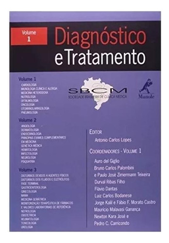 Diagnóstico E Tratamento De Antonio Carlos Lopes Volume 1