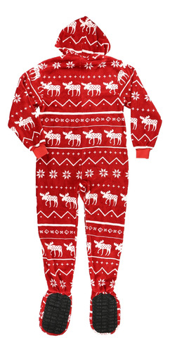 Forever Lazy Pijama Polar Hombre Con Pantuflas