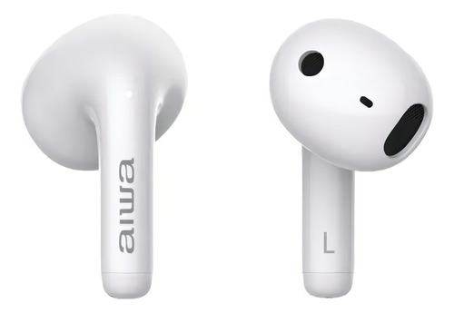 Audífonos Aiwa Tws Twsd8 In-ear Bluetooth 5.3 Blancos Blanco