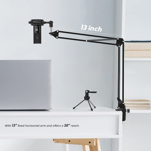 Micrófono Usb Fifine T669 Condensador Soporte De Brazo